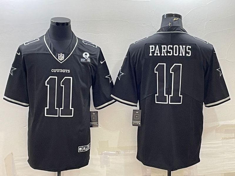 Men Dallas Cowboys #11 Parsons Black 2022 Nike Limited Vapor Untouchable NFL Jerseys